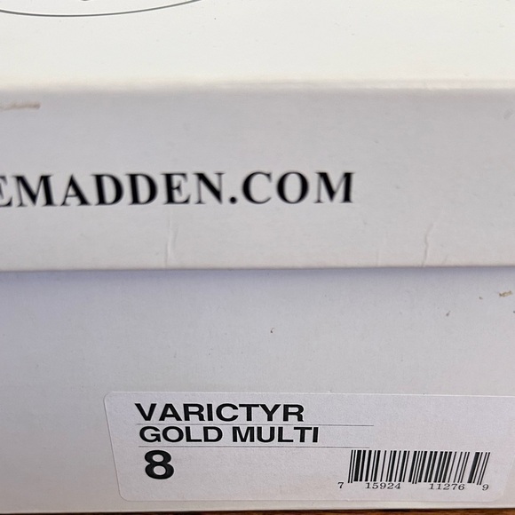 Steve Madden Women’s Varcityr Gold Multi D'Orsay Pumps- Size 8M - Picture 10 of 11